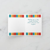 Meerkleurige gestreepte regenboog Kaart op de gebo (Binnen)