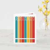 Meerkleurige gestreepte regenboog Kaart op de gebo (Gele Bloem)