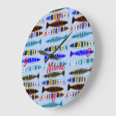 Meerkleurige gestreepte vis Thunder_Cove Grote Klok (Hoek)