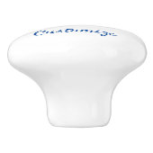 Meerkleurige gestreepte vis Thunder_Cove Keramische Knop (Zijkant)