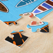 Meerkleurige gestreepte vis Thunder_Cove Legpuzzel (Zijkant)