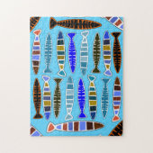 Meerkleurige gestreepte vis Thunder_Cove Legpuzzel (Verticaal)