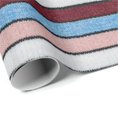 Meerkleurige gestreepte wol: weefselstructuur. cadeaupapier (Rol Hoek)