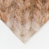 Meerkleurige gestreepte wol: weefselstructuur fleece deken (Hoek)
