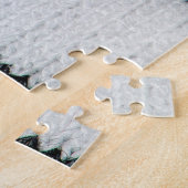 Meerkleurige gestreepte wol: weefselstructuur. legpuzzel (Zijkant)