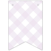 Meerkleurige Gingham Happy Birthday Bunting Banner (Eerste vlag)