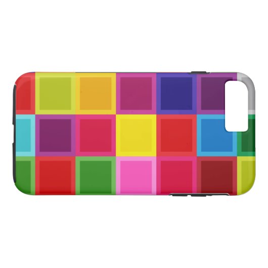 Meerkleurige Girly iPhone 7 Plus, stoer Hoesje (Achterkant (Horizontaal))