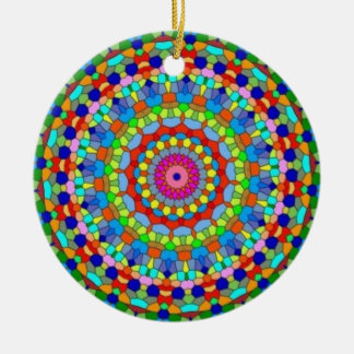 Meerkleurige Glas in lood Kaleidoscope Ornament