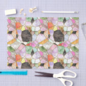 Meerkleurige Glas in lood mozaïekontkoppeling Tissuepapier (Craft)