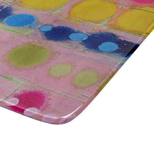 meerkleurige glassnijplank snijplank (Hoek)