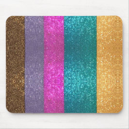 Meerkleurige Glitter Look Mousepad Muismat
