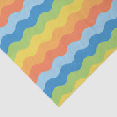 Meerkleurige golven patroonpapier tissuepapier (Detail)