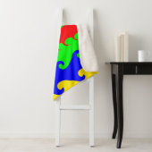 Meerkleurige golven Sherpa Deken (In situ)