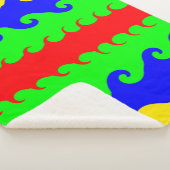 Meerkleurige golven Sherpa Deken (3/4)