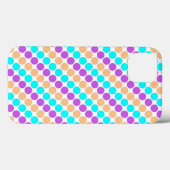 Meerkleurige grote polka stippen retro sixties Case-Mate iPhone case (Achterkant (horizontaal))