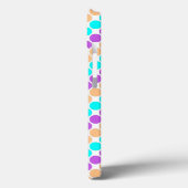 Meerkleurige grote polka stippen retro sixties Case-Mate iPhone case (Achterkant / Links)