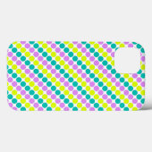 Meerkleurige grote polka stippen retro sixties Case-Mate iPhone case (Achterkant (horizontaal))