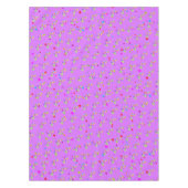 Meerkleurige Happy Birthday-afbeelding in roze Tafelkleed (Voorkant)