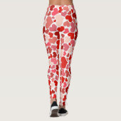 Meerkleurige harten Patroon-20367 Leggings (Achterkant)