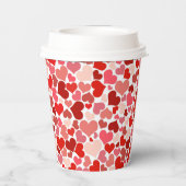 Meerkleurige harten Patroon-20367 Papieren Bekers (Achterkant)