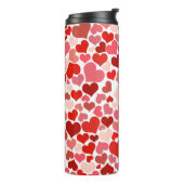 Meerkleurige harten Patroon-20367 Thermosbeker (Gedraaid links)