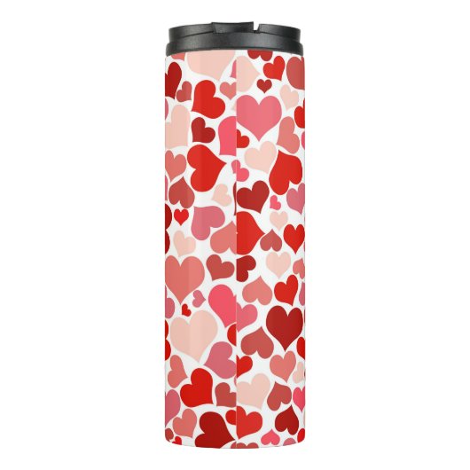 Meerkleurige harten Patroon-20367 Thermosbeker (Achterkant)