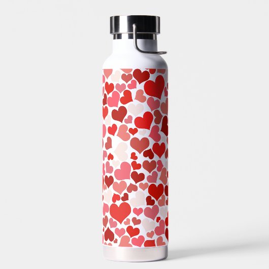 Meerkleurige harten Patroon-20367 Waterfles (Links)