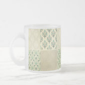 Meerkleurige herfst demask royal chic elegant matglas koffiemok (Links)