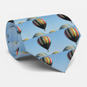 Meerkleurige heteluchtballonnen stropdas (Opgerold)