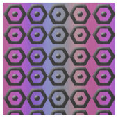 Meerkleurige Hexagon Cotton Fabric Stof (Close Up)