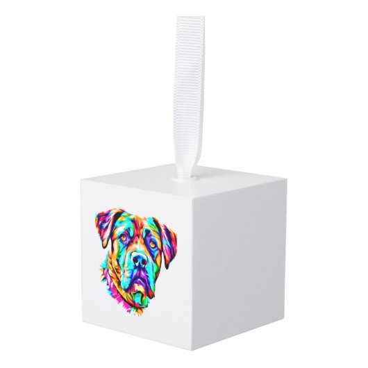 Meerkleurige Hond - Versie 2 Decoratie (Voorkant hoekig)