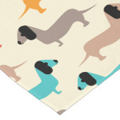 Meerkleurige honden patroon lange tafelloper (Hoek)