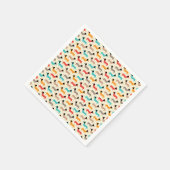 Meerkleurige honden patroon servet (Hoek)