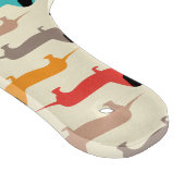 Meerkleurige honden patroon snijplank (Hoek)