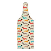 Meerkleurige honden patroon snijplank (Voorkant)