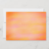 Meerkleurige huwelijksuitnodiging kaart (Achterkant)