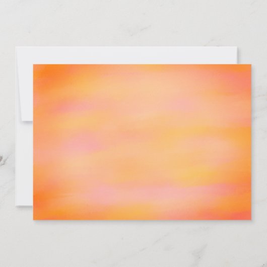 Meerkleurige huwelijksuitnodiging kaart (Achterkant)