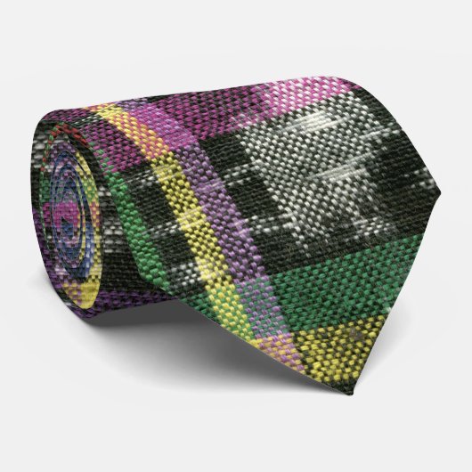 Meerkleurige ikat stropdas (Opgerold)