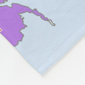 Meerkleurige kaart van de Verenigde Staten Fleece Deken (Hoek)