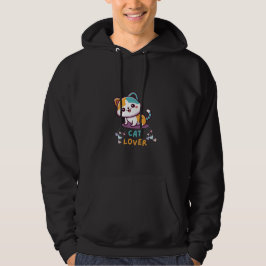 Meerkleurige kattenliefhebber hoodie