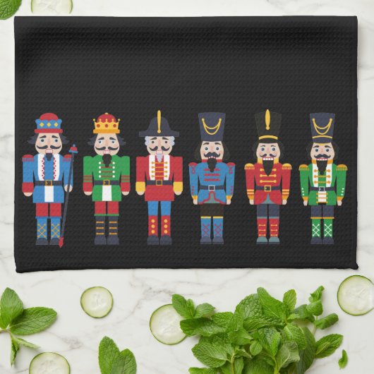 Meerkleurige kerstbont theedoek (Gevouwen)