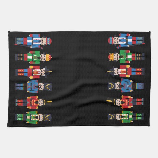 Meerkleurige kerstbont theedoek (Horizontaal)