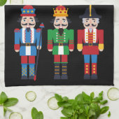 Meerkleurige kerstbont theedoek (Gevouwen)