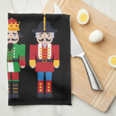 Meerkleurige kerstbont theedoek (Quarter Fold)