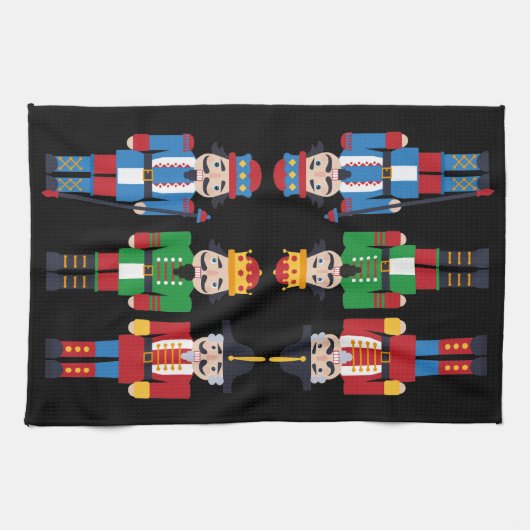 Meerkleurige kerstbont theedoek (Horizontaal)