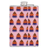 Meerkleurige kerstboom - erlenmeyer heupfles (Achterkant)