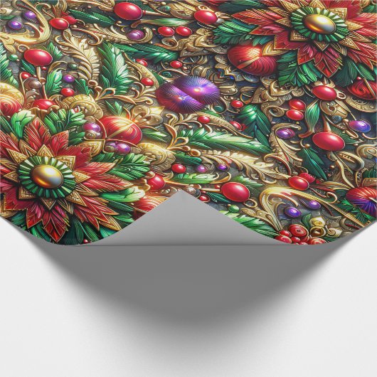 ~ Meerkleurige kerstcadeaus ~ Cadeaupapier (Hoek)