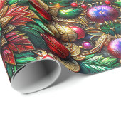 ~ Meerkleurige kerstcadeaus ~ Cadeaupapier (Rol Hoek)