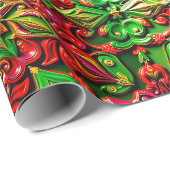 ~ Meerkleurige kerstcadeaus ~ Cadeaupapier (Rol Hoek)