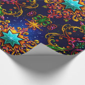 ~ Meerkleurige kerstcadeaus ~ Cadeaupapier (Hoek)
